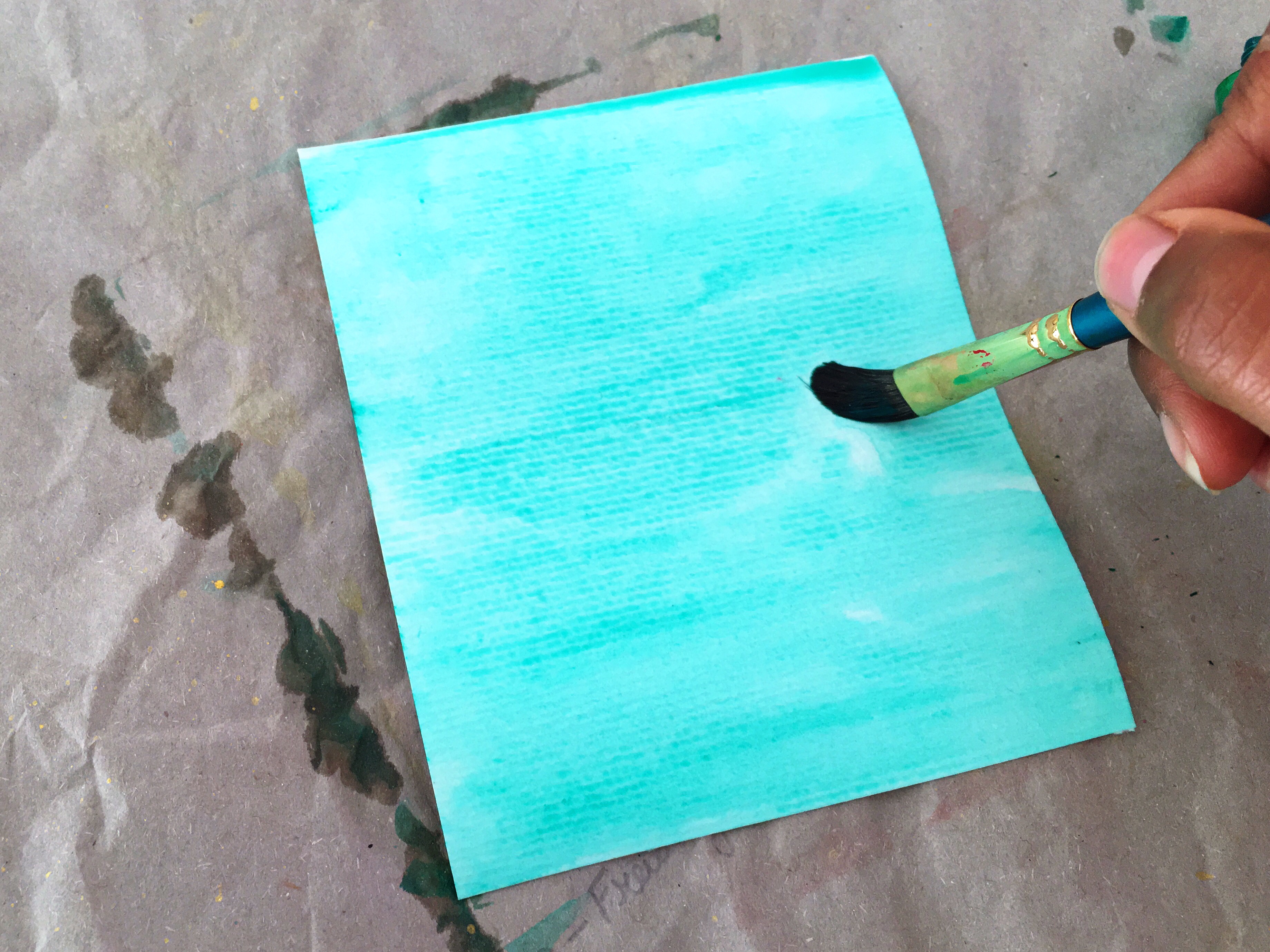 Watercolor wash techniques Lifeathon