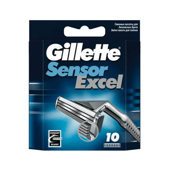 Buy Gillette Sensor Excel Comfort Blades 10's Life Pharmacy