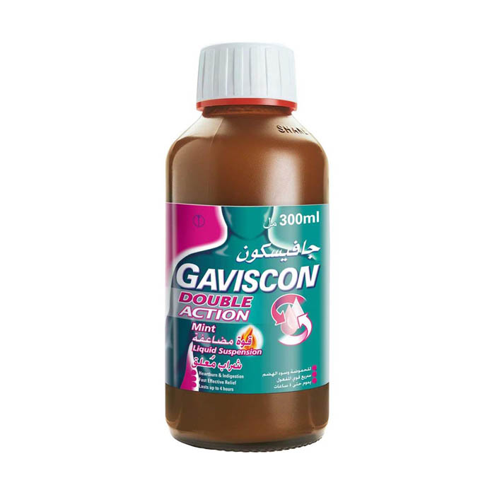 Buy Gaviscon Double Action Mint Liquid Suspension 300ml online at best