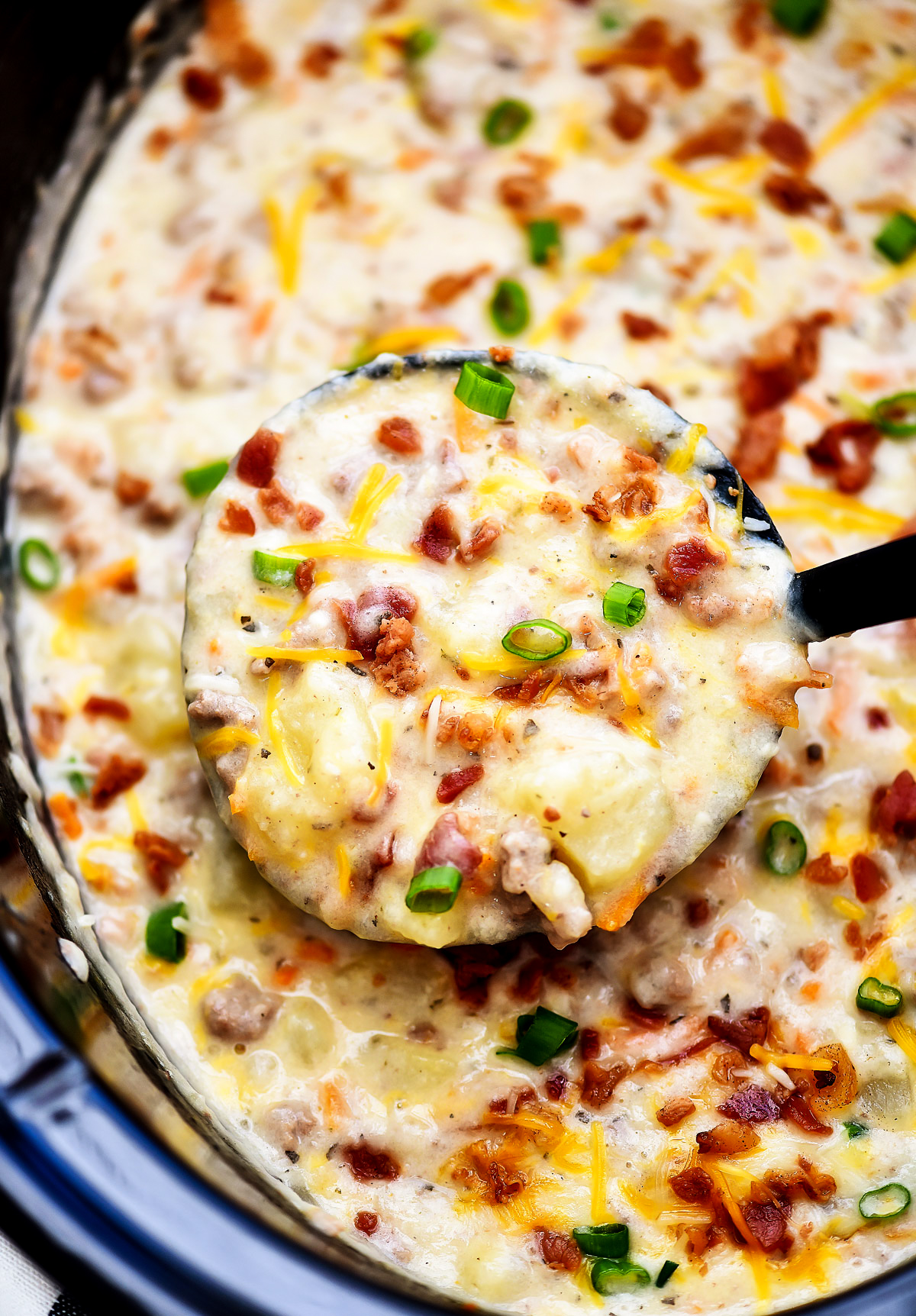 Slow Cooker Bacon Cheeseburger Soup Life In The Lofthouse