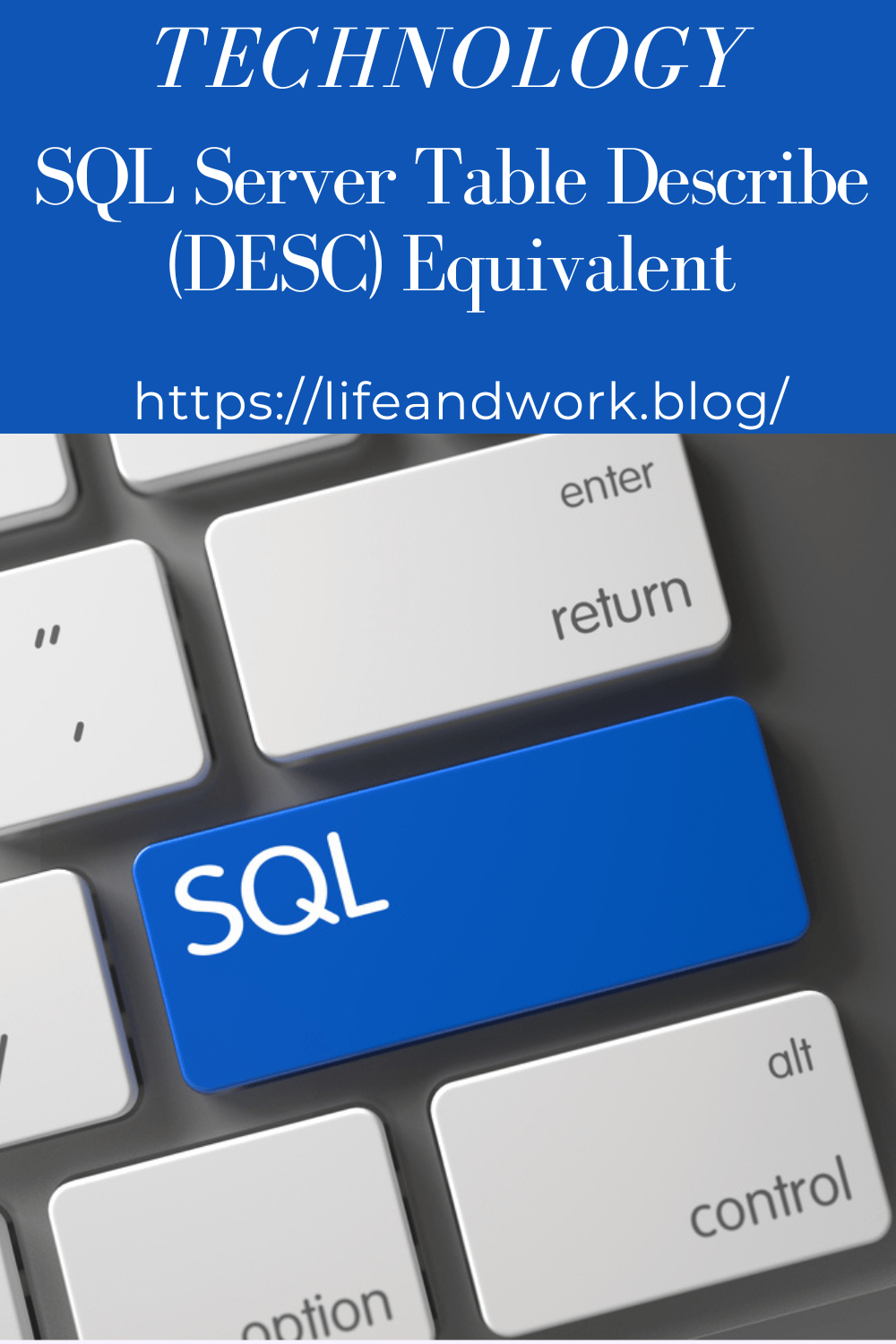 SQL server table Describe (DESC) equivalent
