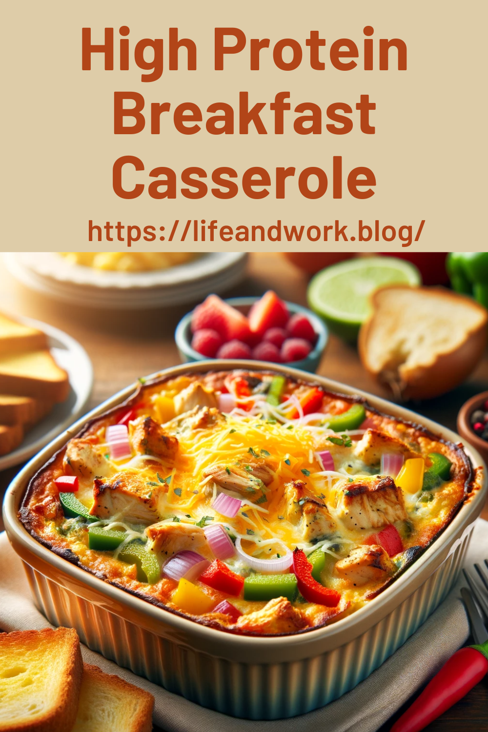 High Protein Breakfast Casserole For Two