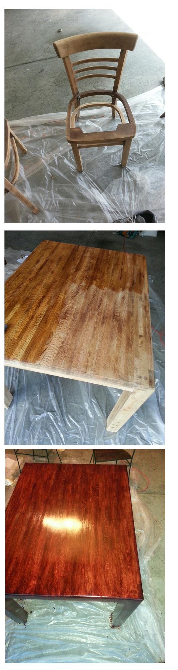 DIY Refinishing a kitchen table and chairs