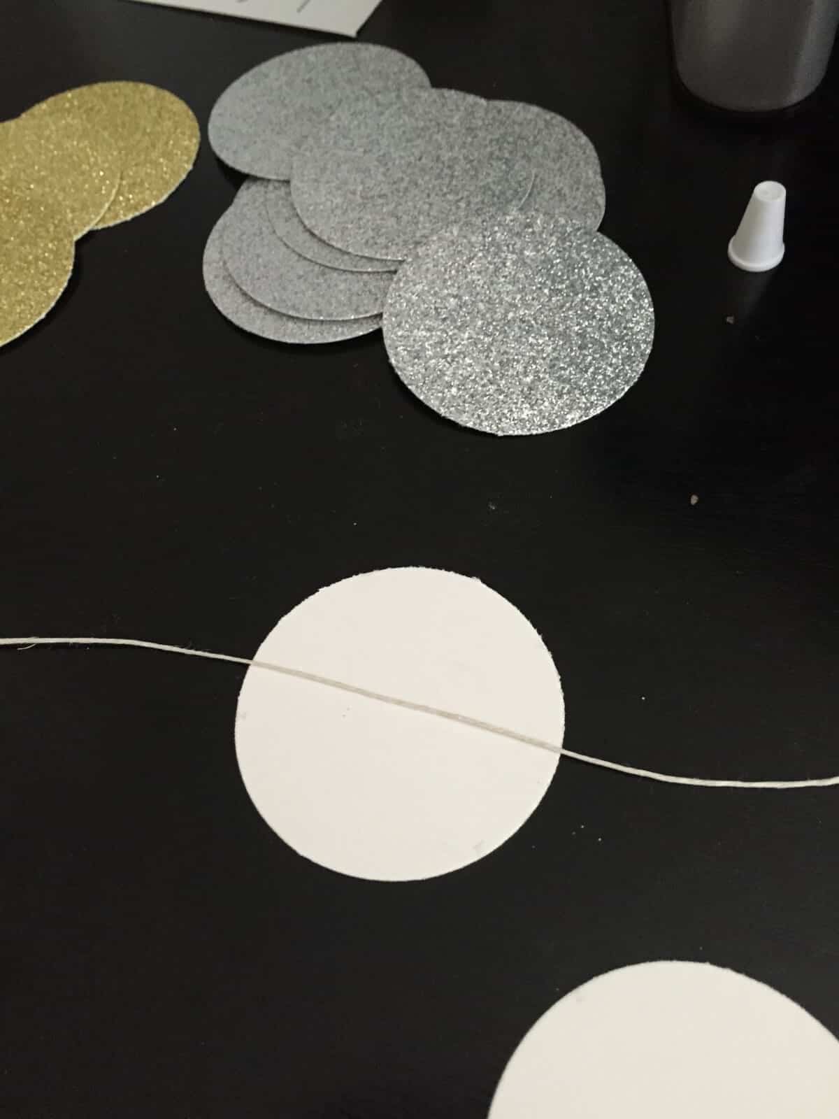 Simple DIY Glitter Garland