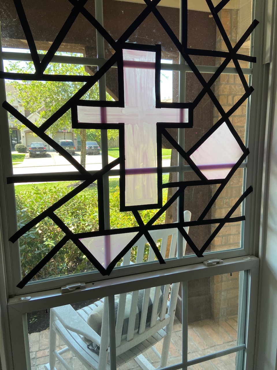 DIY Faux Stained Glass Window Tutorial