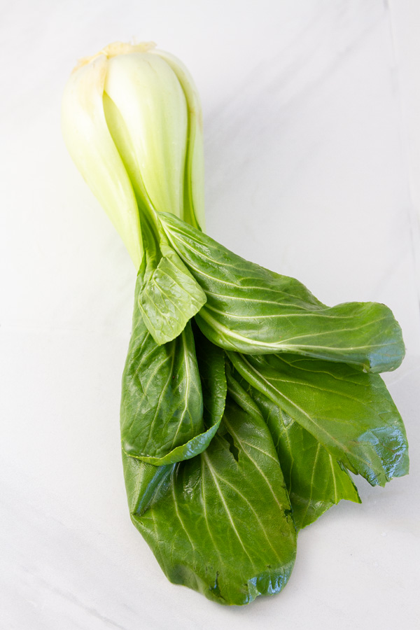 a head of bok choy.