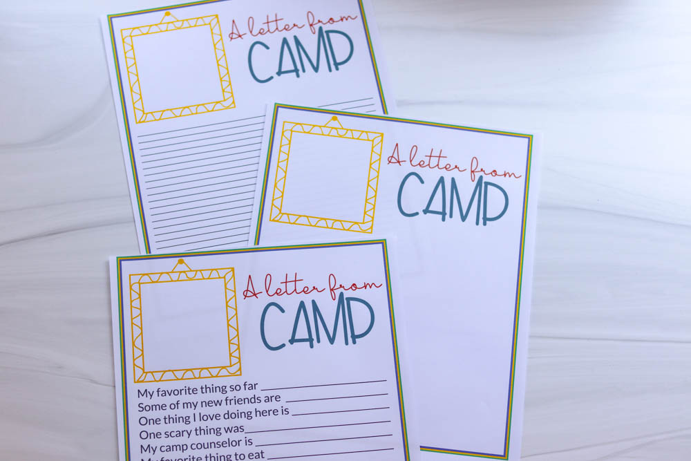 Letter From Camp Printable For Kids Life. Family. Joy