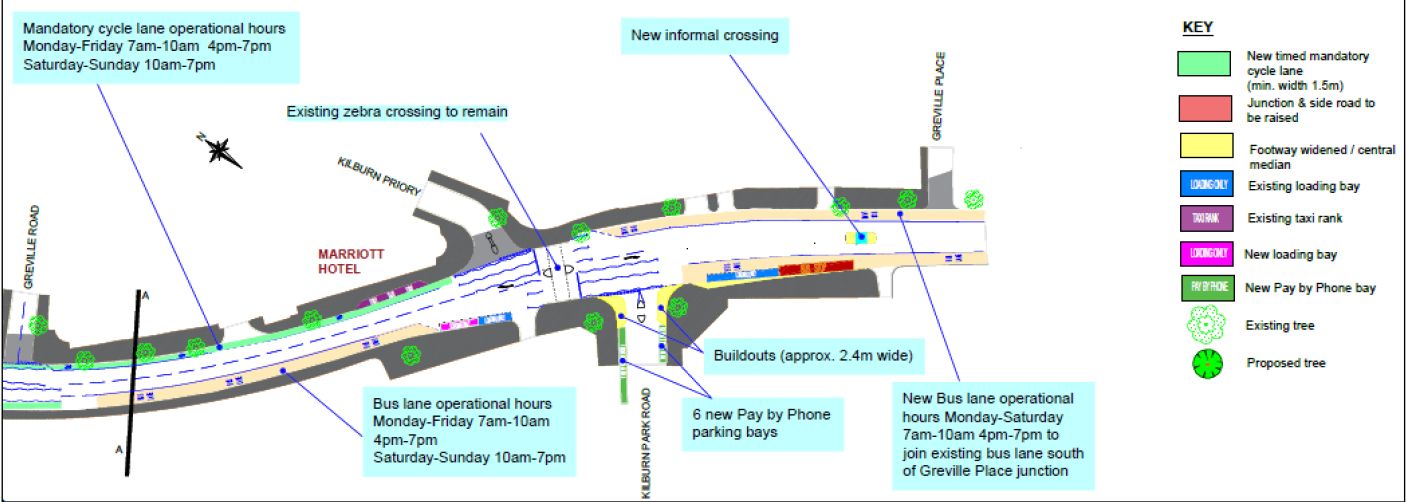 Lower Kilburn High Road scheme to be implemented on 31st January 2022