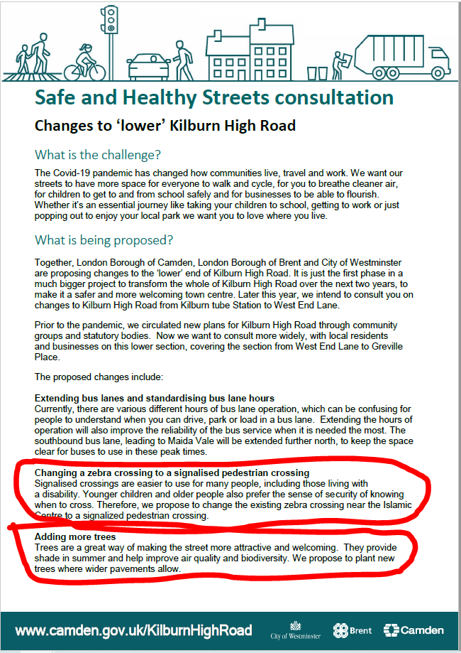 Lower Kilburn High Road scheme to be implemented on 31st January 2022