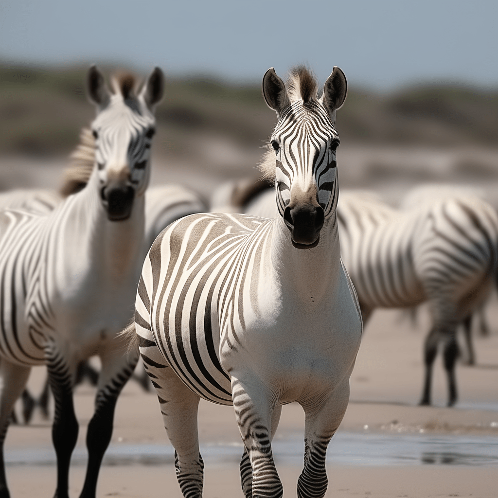 Zebras Losing Stripes • Life in Namibia