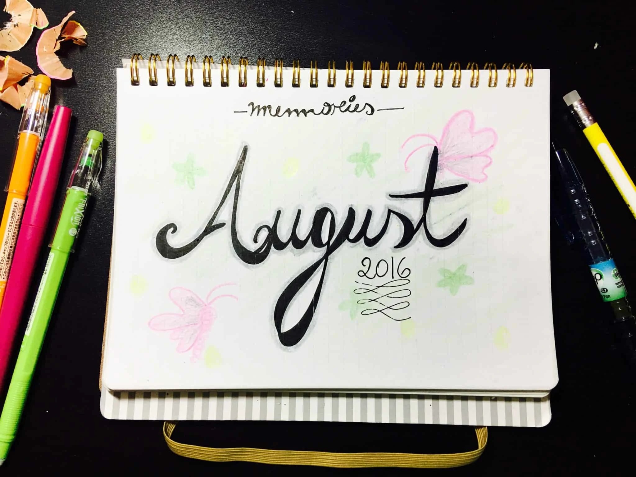 Three Inspirational Bullet Journal Monthly Memories Layout/Setup