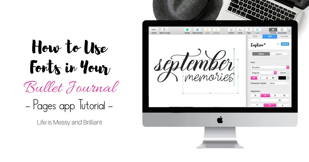 How to Use Fonts to Create Bullet Journal Titles in Pages How to Use Fonts to Create Bullet Journal Titles in Pages