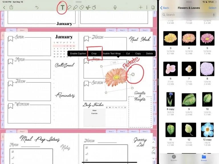How to Add Digital Planner Stickers to GoodNotes and Notability