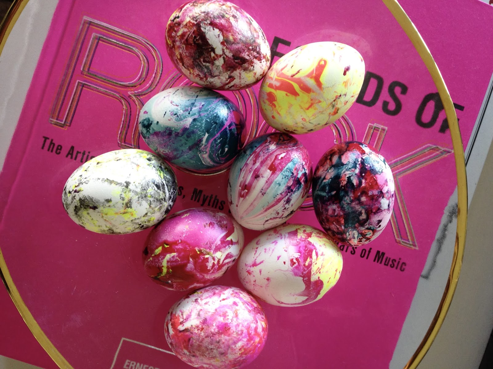 Marbleized Easter Eggs Using Nail Polish Life Love Larson