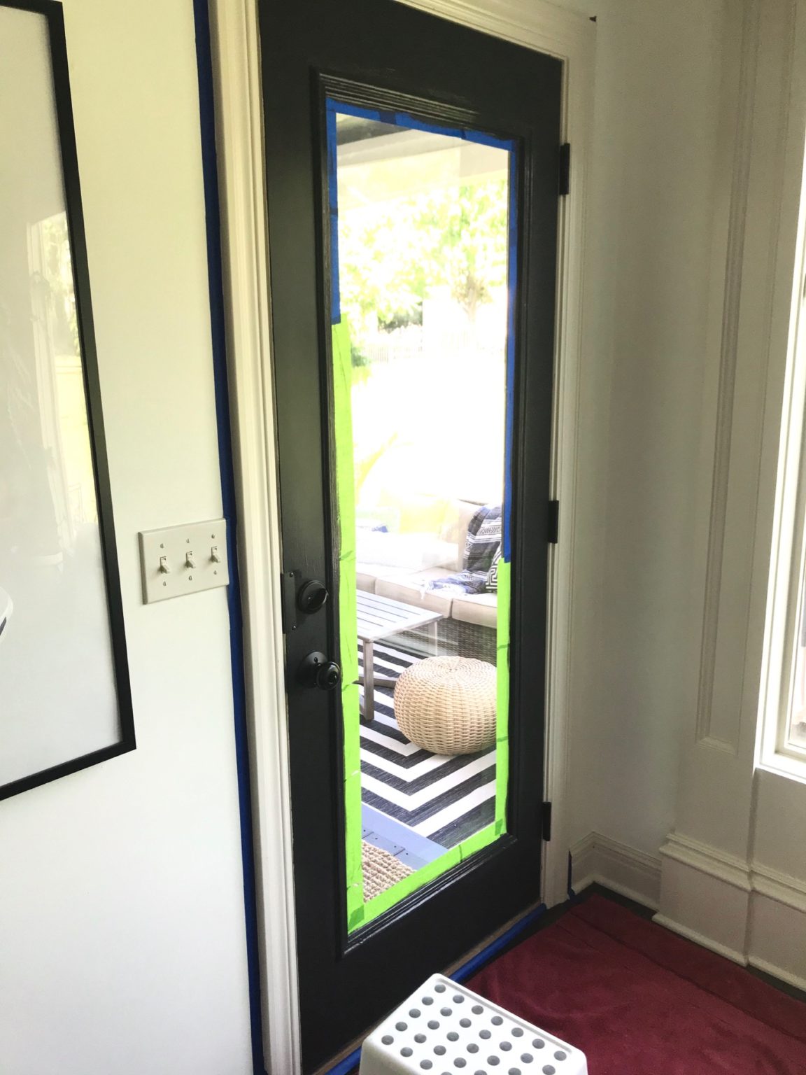 How to Paint an Interior Door and Trim Black Life Love Larson