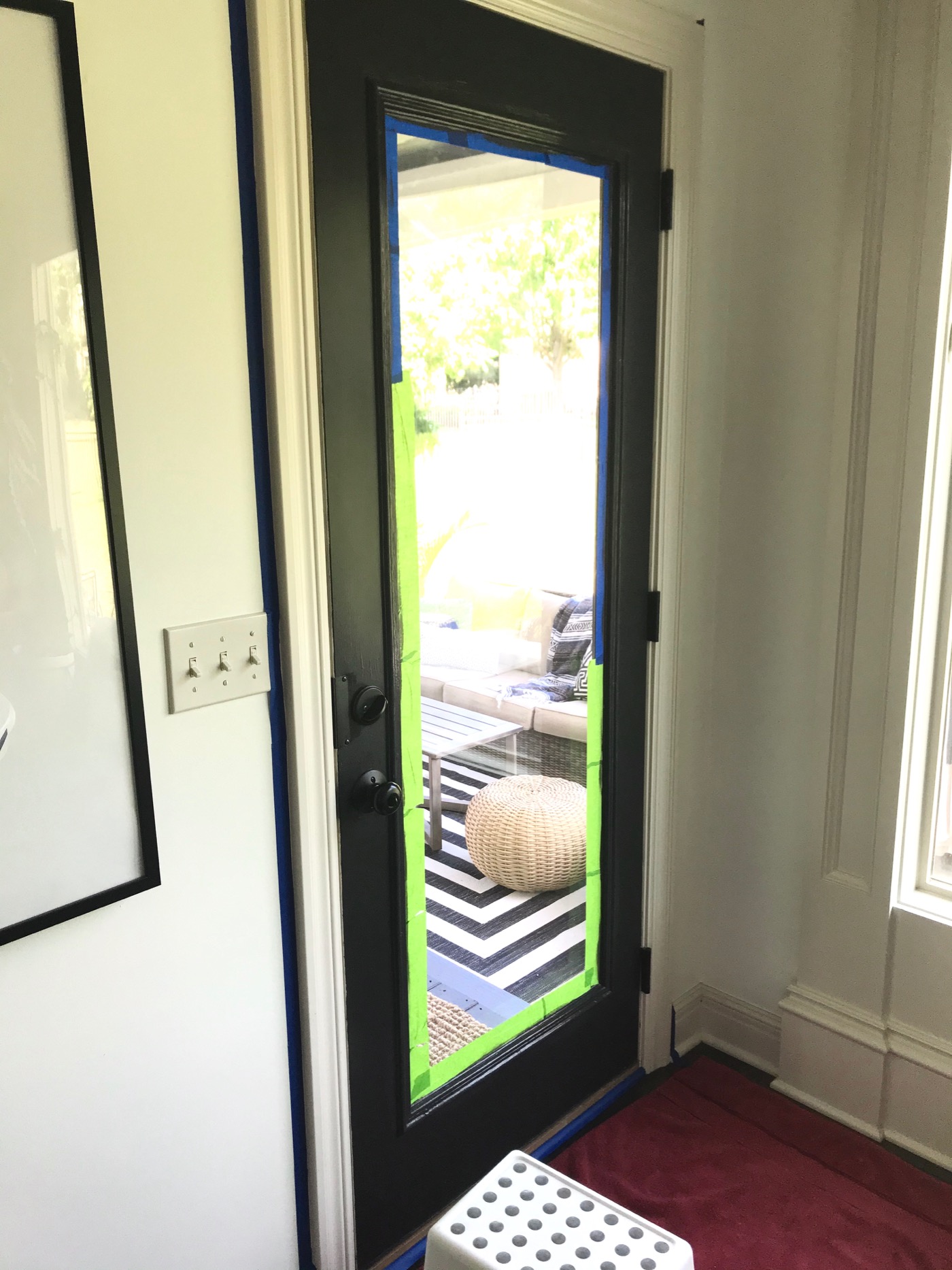 How to Paint an Interior Door and Trim Black Life Love Larson