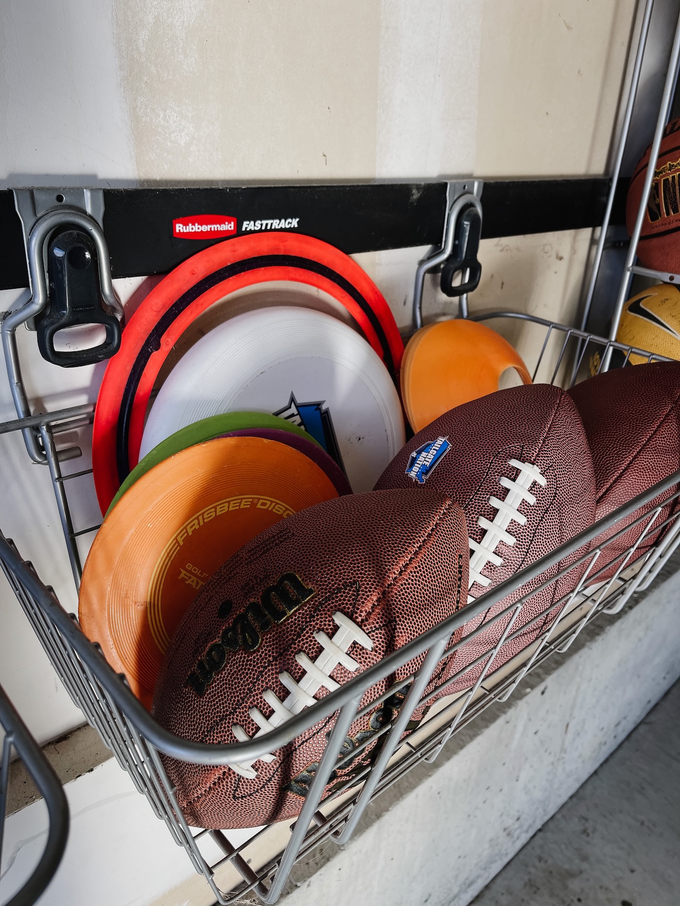 Easy Garage Storage Using the Rubbermaid FastTrack System Life Love Larson