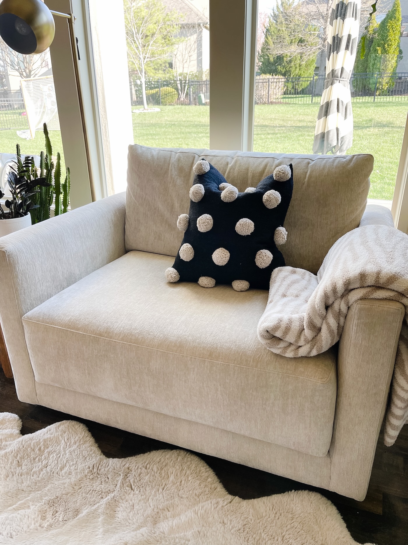 My Review of the Crate & Barrel Gather Chair and a Half Life Love Larson