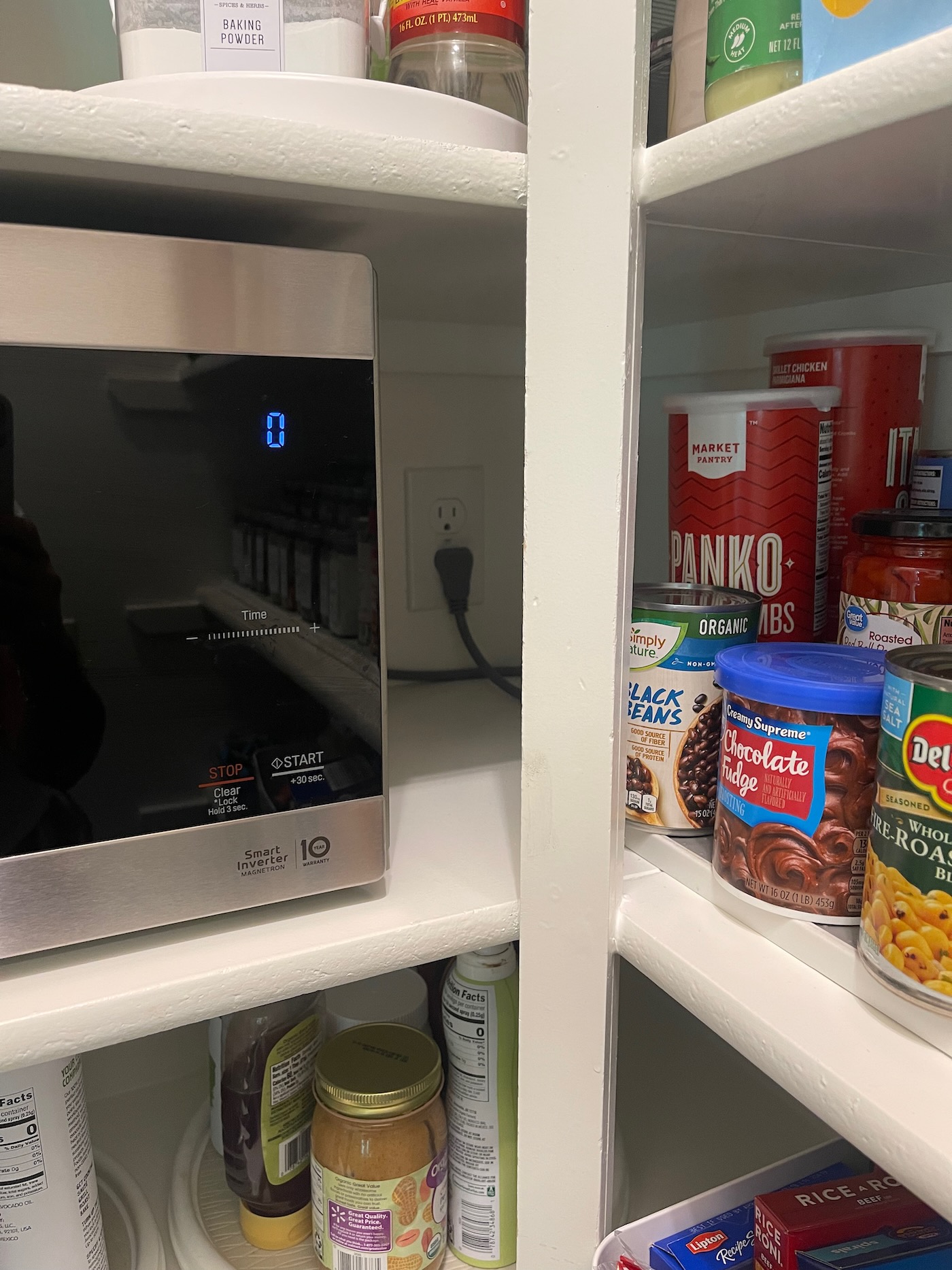 How to Easily Move a Microwave into the Pantry Life Love Larson