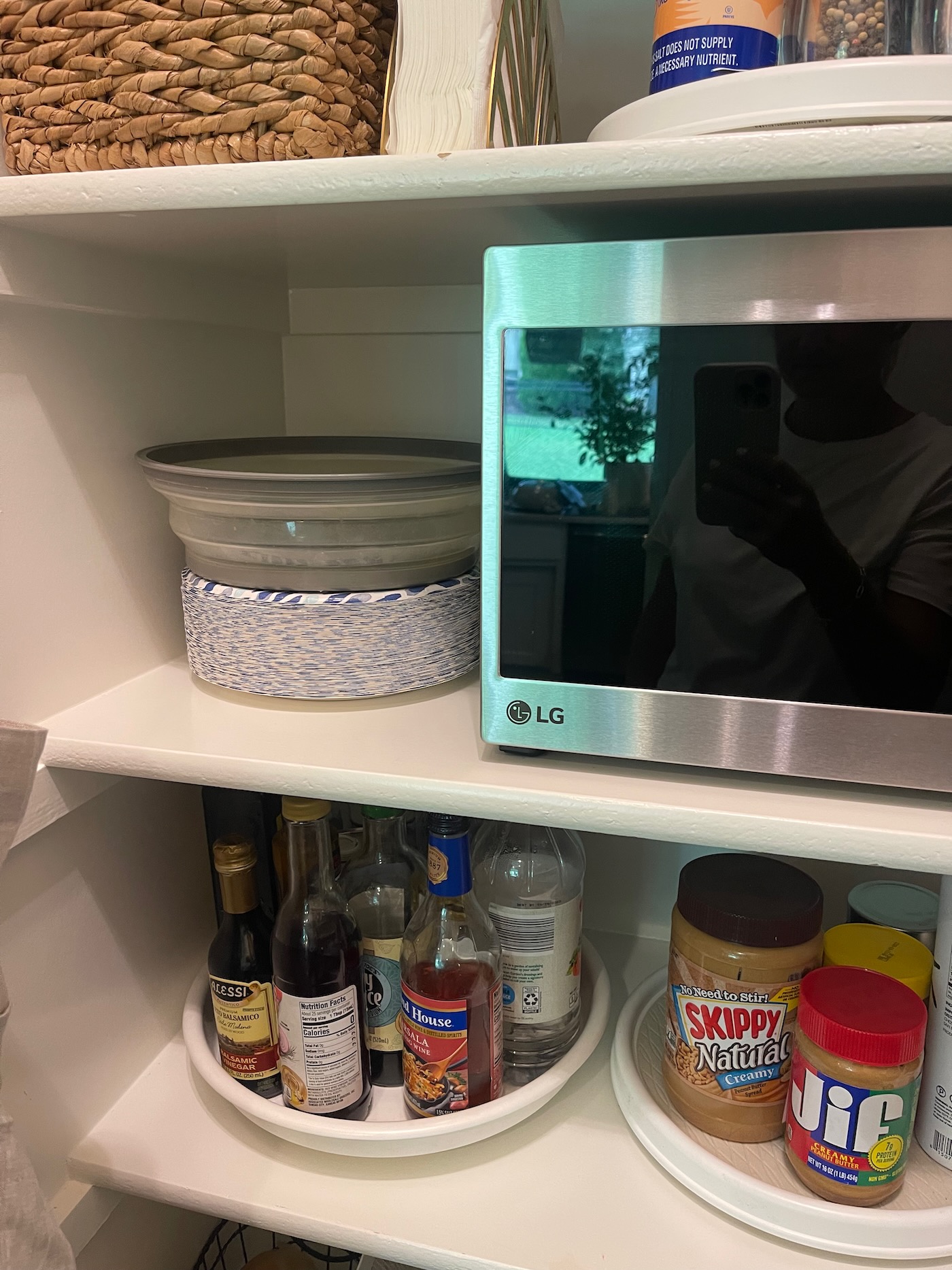 How to Easily Move a Microwave into the Pantry Life Love Larson