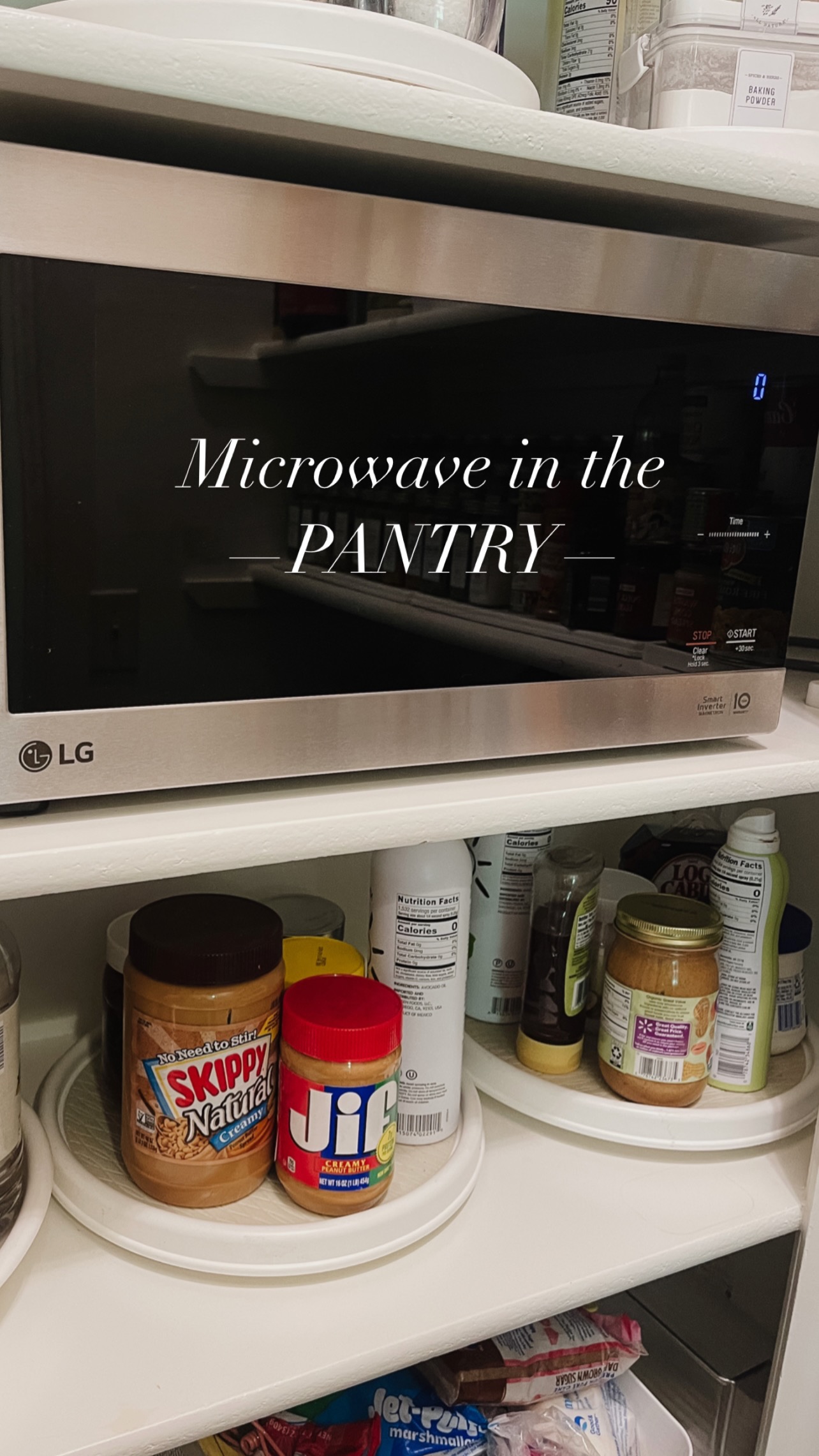 How to Easily Move a Microwave into the Pantry Life Love Larson