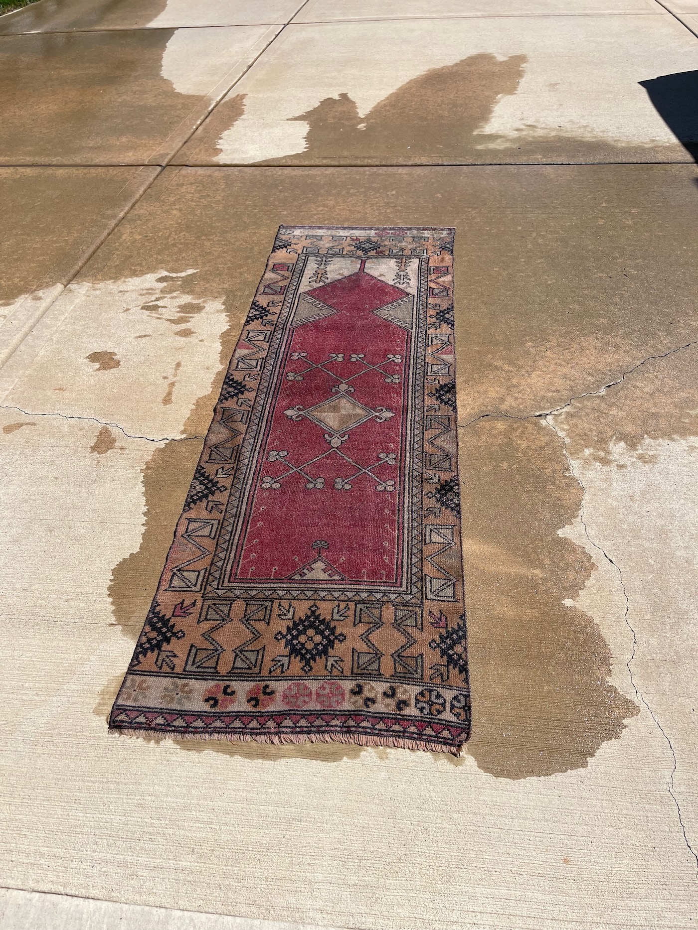 How to Clean A Vintage Rug Using a Pressure Washer Life Love Larson