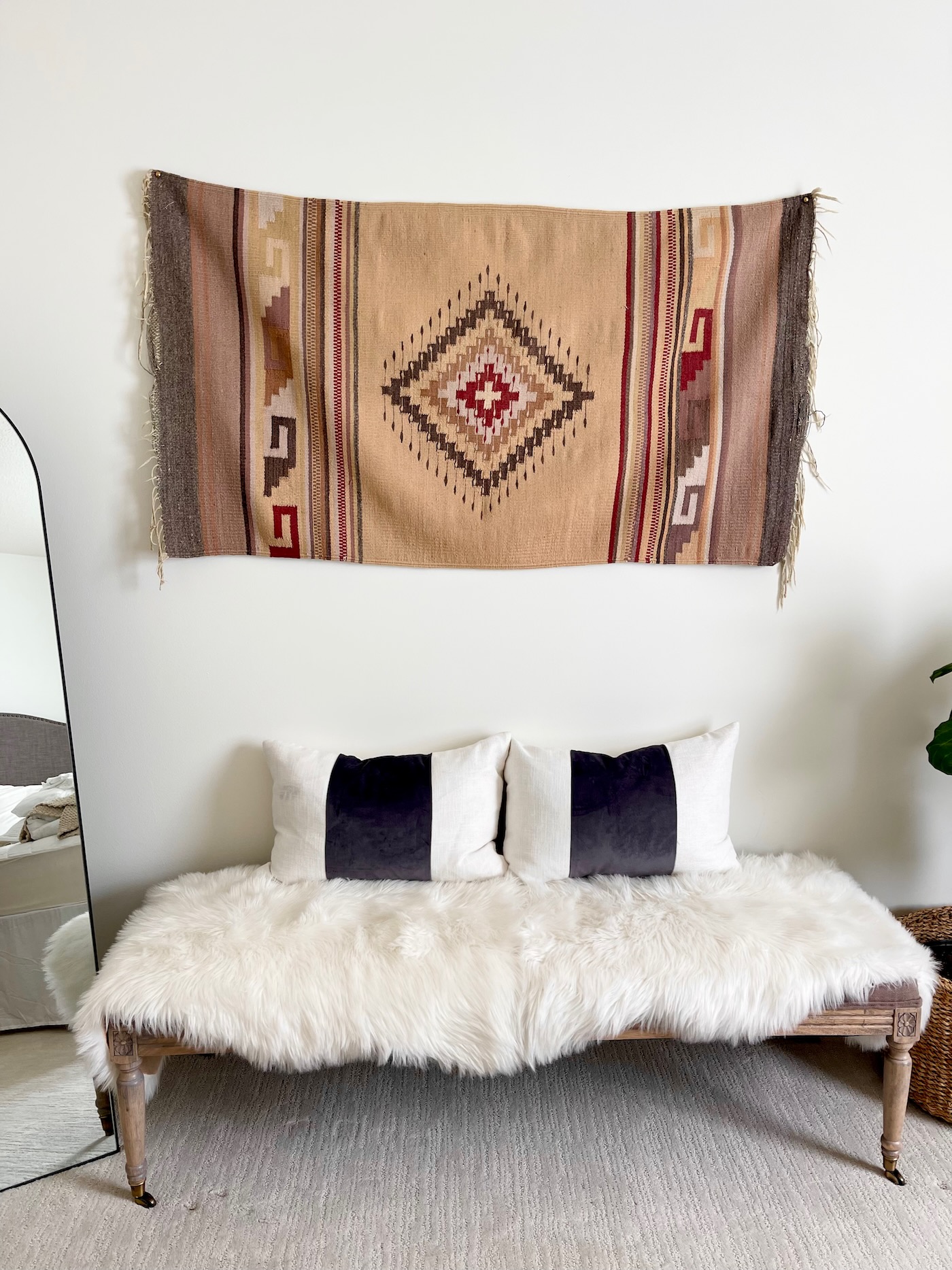 How to Hang a Vintage Rug as Wall Art Life Love Larson