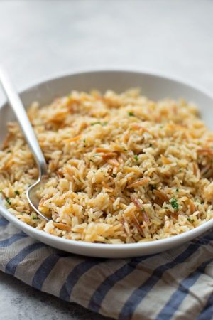 BEST Rice Pilaf Recipe +VIDEO | LifeMadeSimpleBakes