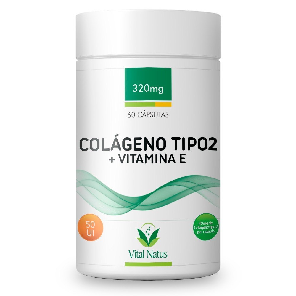 COLÁGENO TIPO II + Vitamina E 60 CÁPSULAS Life Natural & VC Loja de 1800669 MIRIAN PEREZ