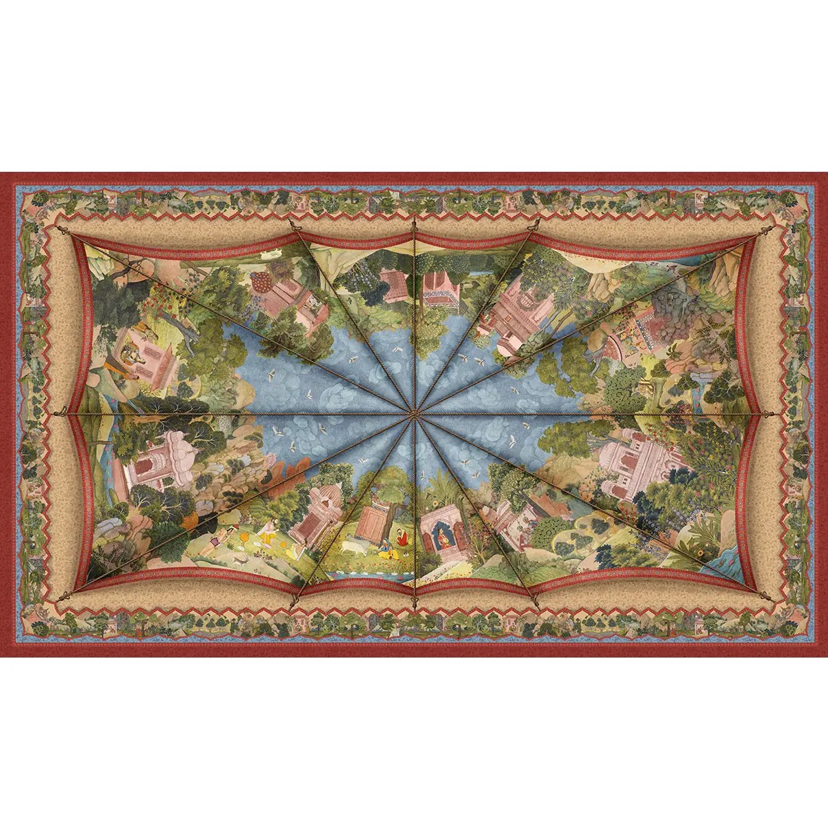 The Maharaja Maharani Canopy Ceiling Wallpaper Blog Life n Colors