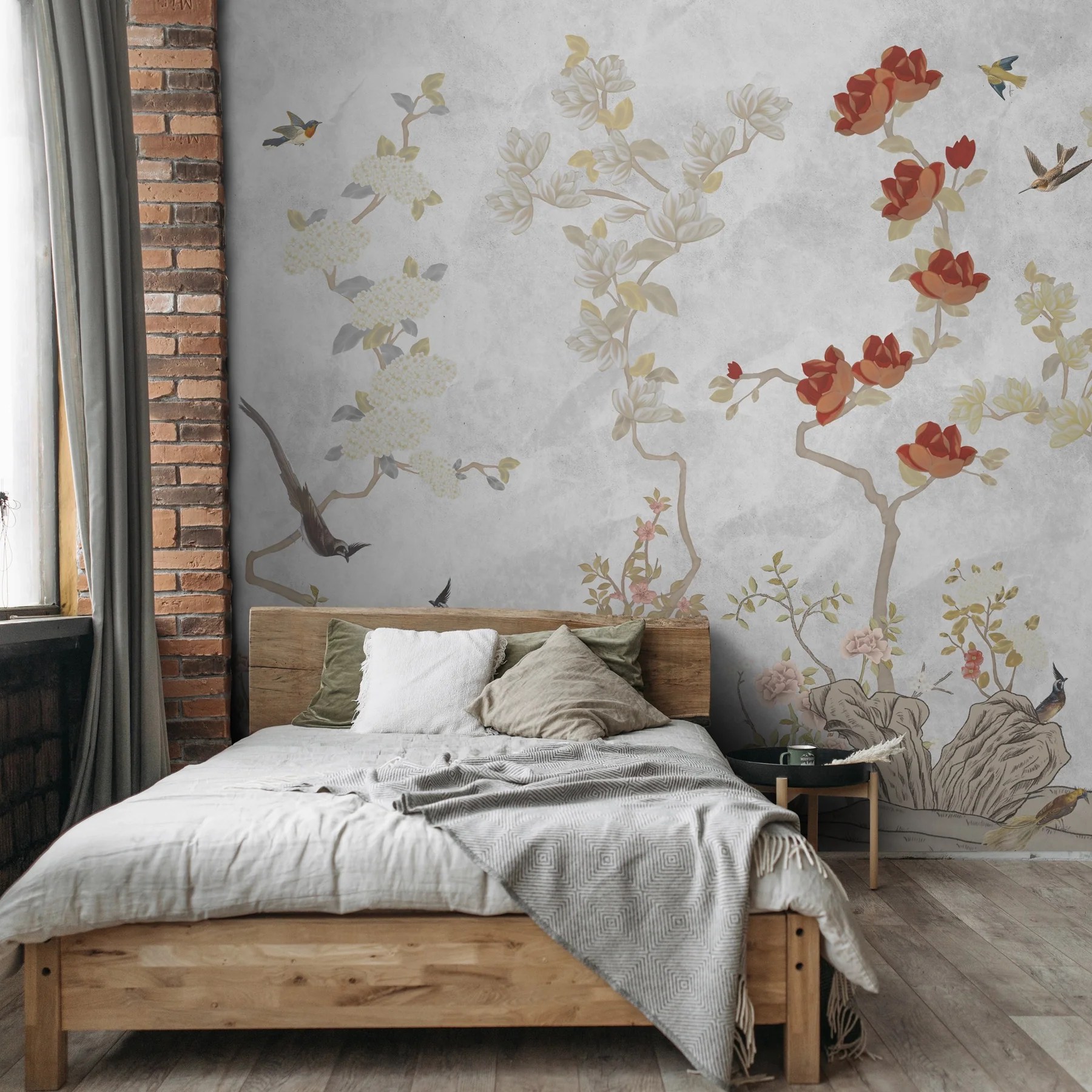 Japanese Garden Wallpaper for Luxury Homes, Silver Life n Colors