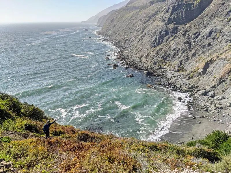 Hiking Ragged Point Trail Near Big Sur, California