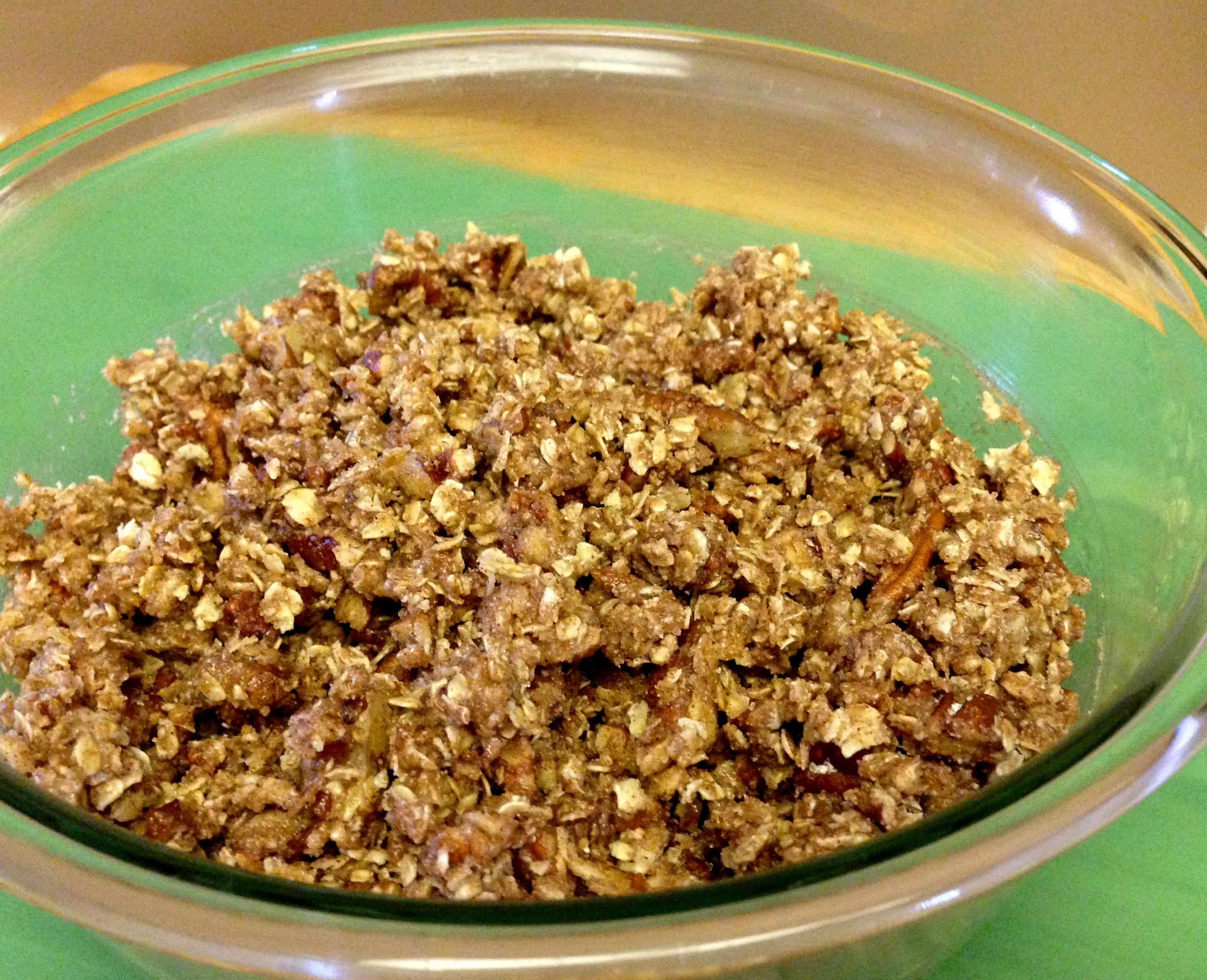 oatmeal crumble topping