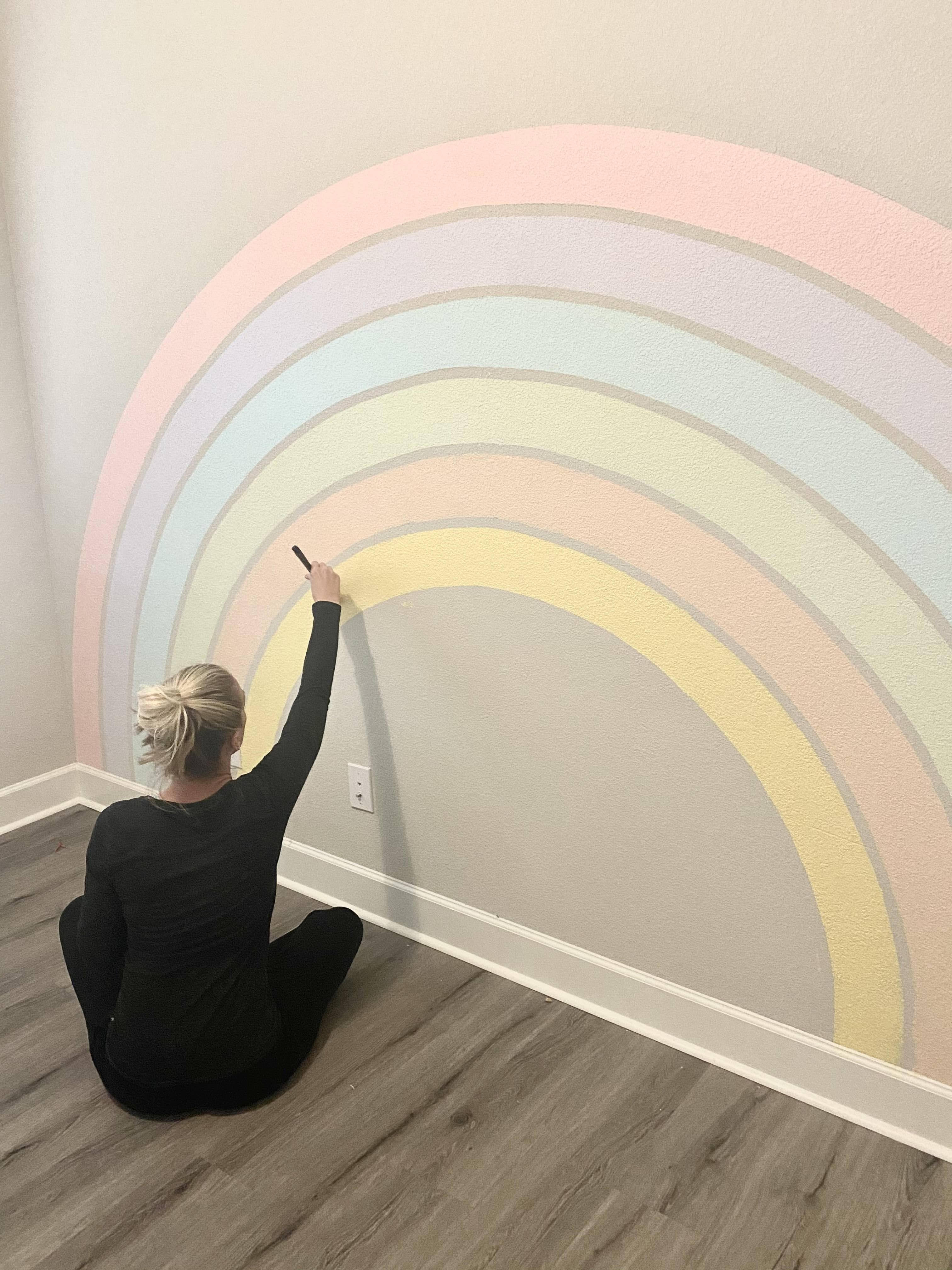 How To Paint A Rainbow Mural At Home With Ashley atelieryuwa.ciao.jp