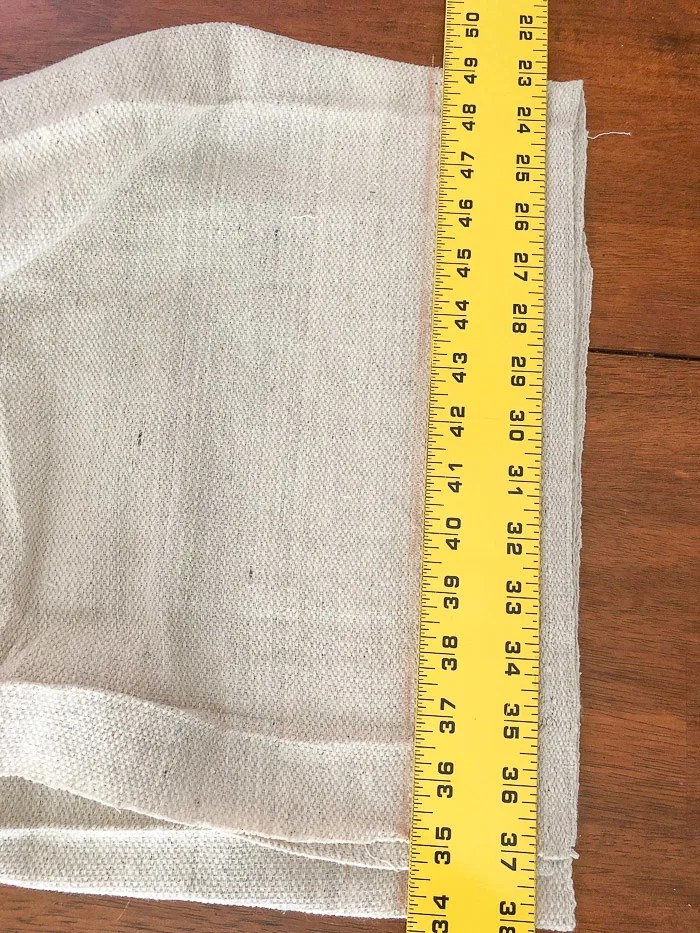 Easy Sew Drop Cloth Table Runner