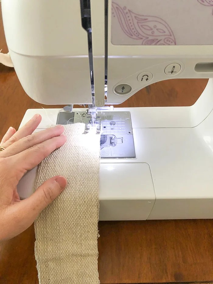 Easy Sew Drop Cloth Table Runner