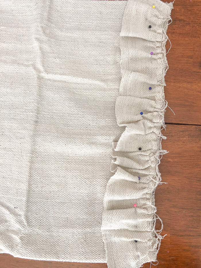Easy Sew Drop Cloth Table Runner