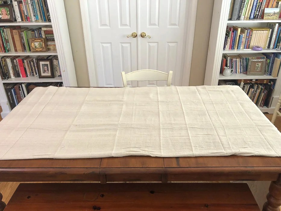 Easy Sew Drop Cloth Table Runner