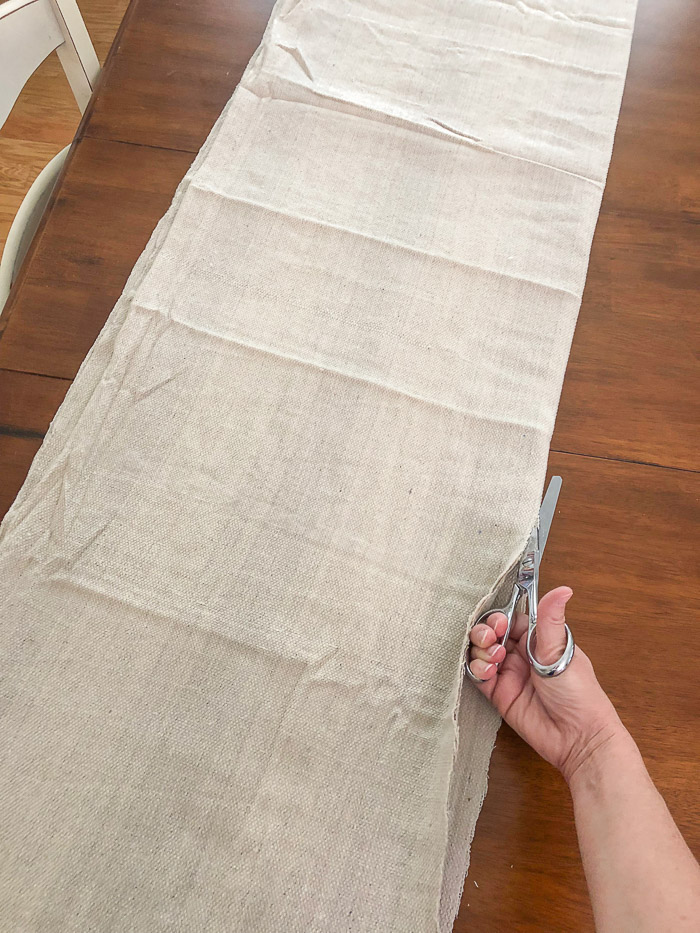 Easy Sew Drop Cloth Table Runner