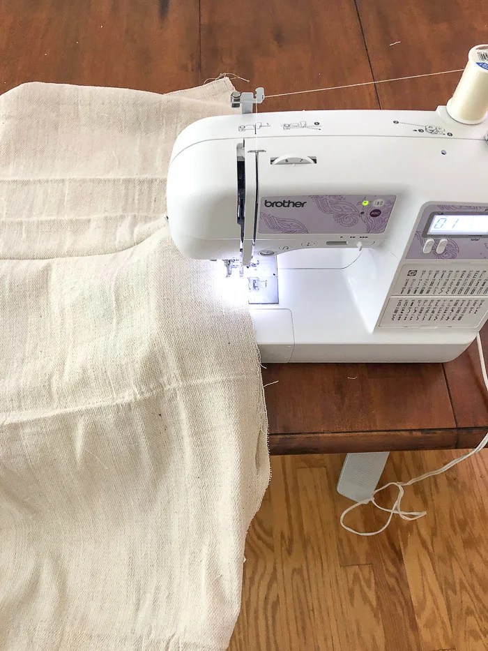 Easy Sew Drop Cloth Table Runner
