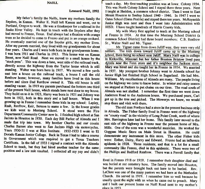 Juliff, Texas, Fort Bend County, Texas