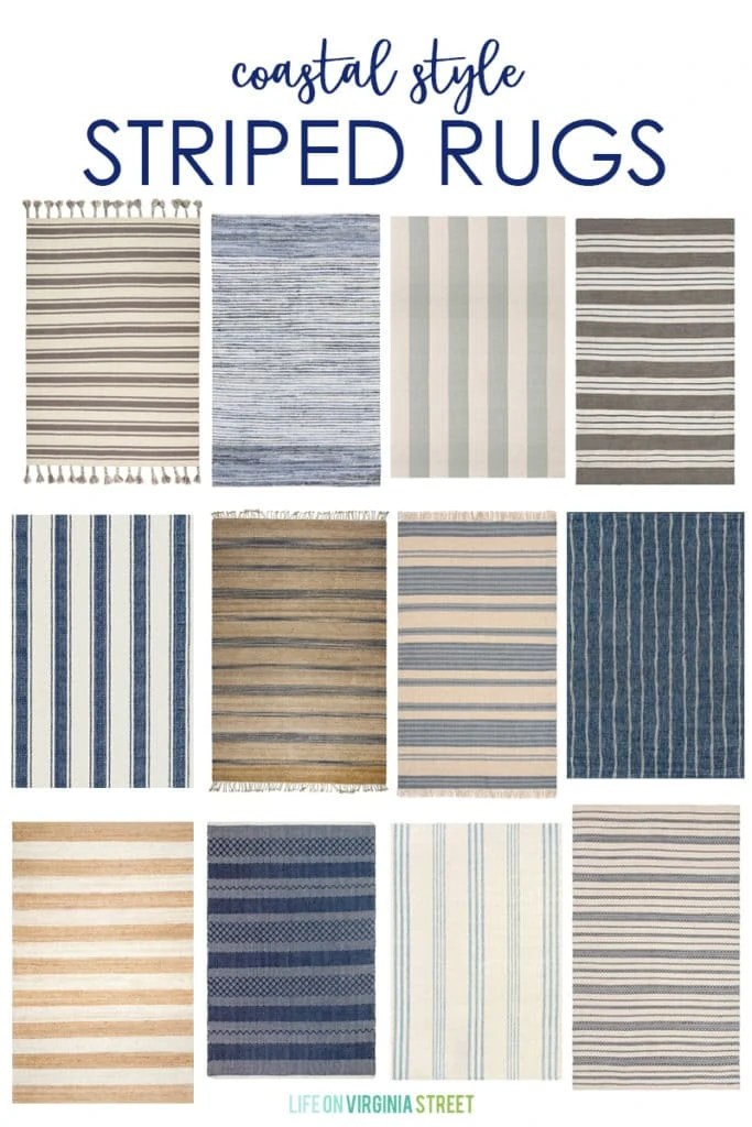 Coastal Style Striped Rug Ideas Life On Virginia Street