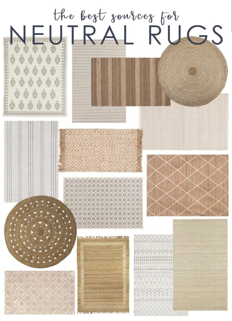 Neutral Rug Picks & My Favorite Sources for Affordable Rugs Life On