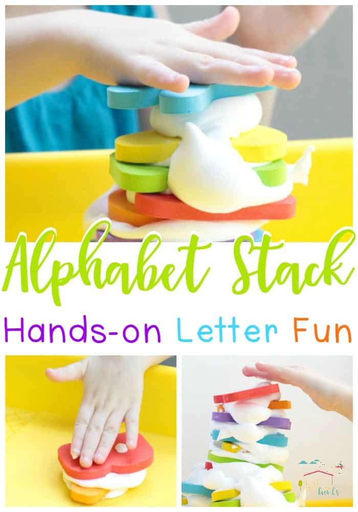 Shaving Cream Activities for Preschool Alphabet Stack Life Over C's