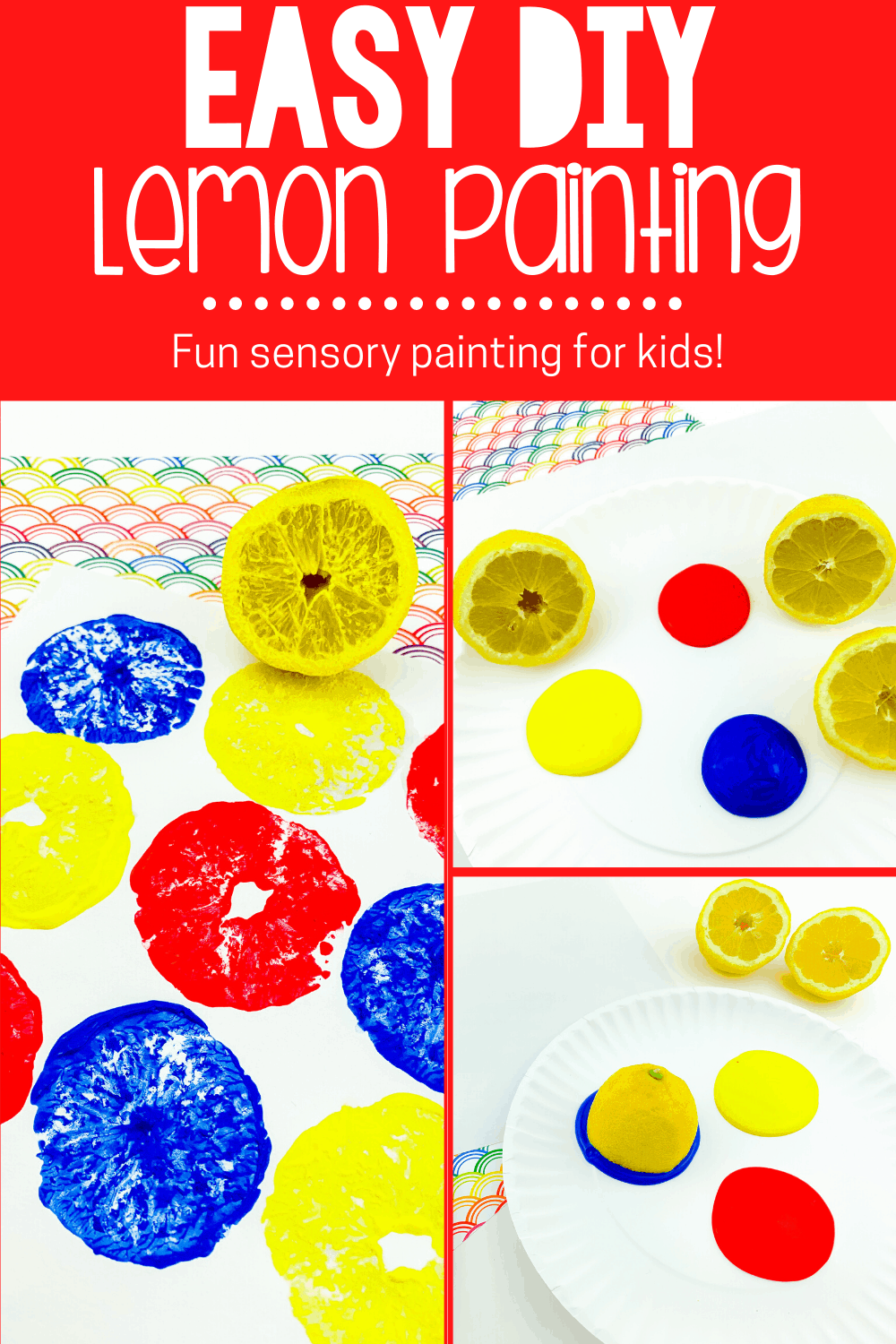 Lemon Painting with Preschoolers 🍋