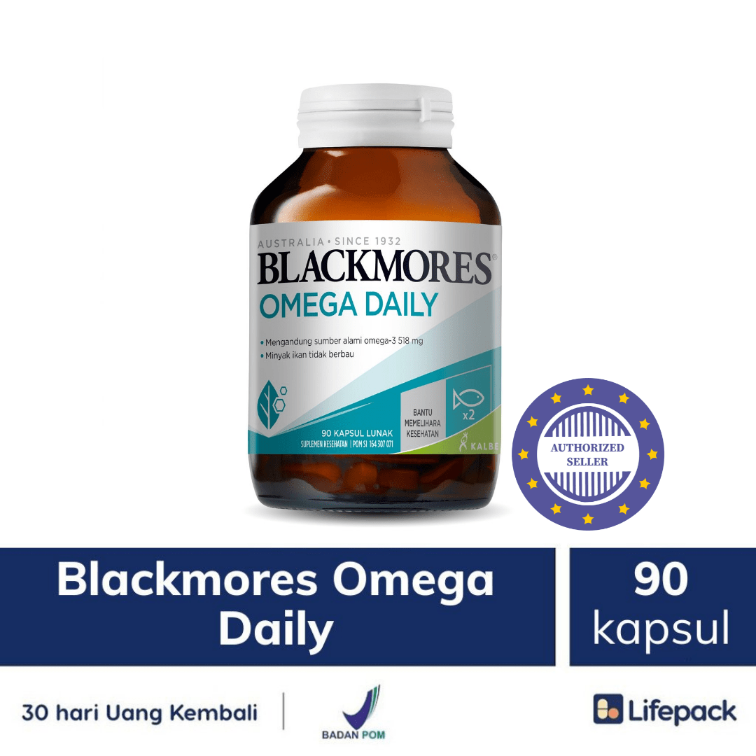 Blackmores Omega Daily 90 kapsul Suplemen Kesehatan Jantung