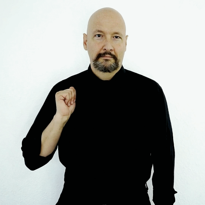 "self" ASL American Sign Language