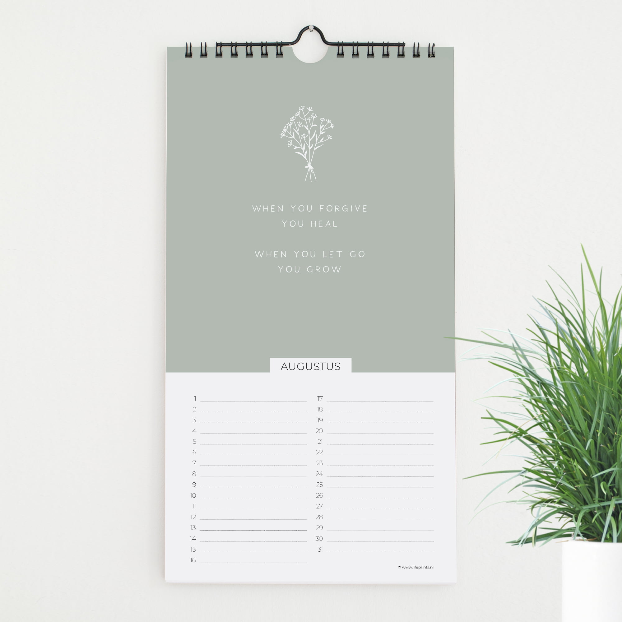 Nieuw Lifeprints verjaardagskalender 'Bloom in Grace' Lifeprints