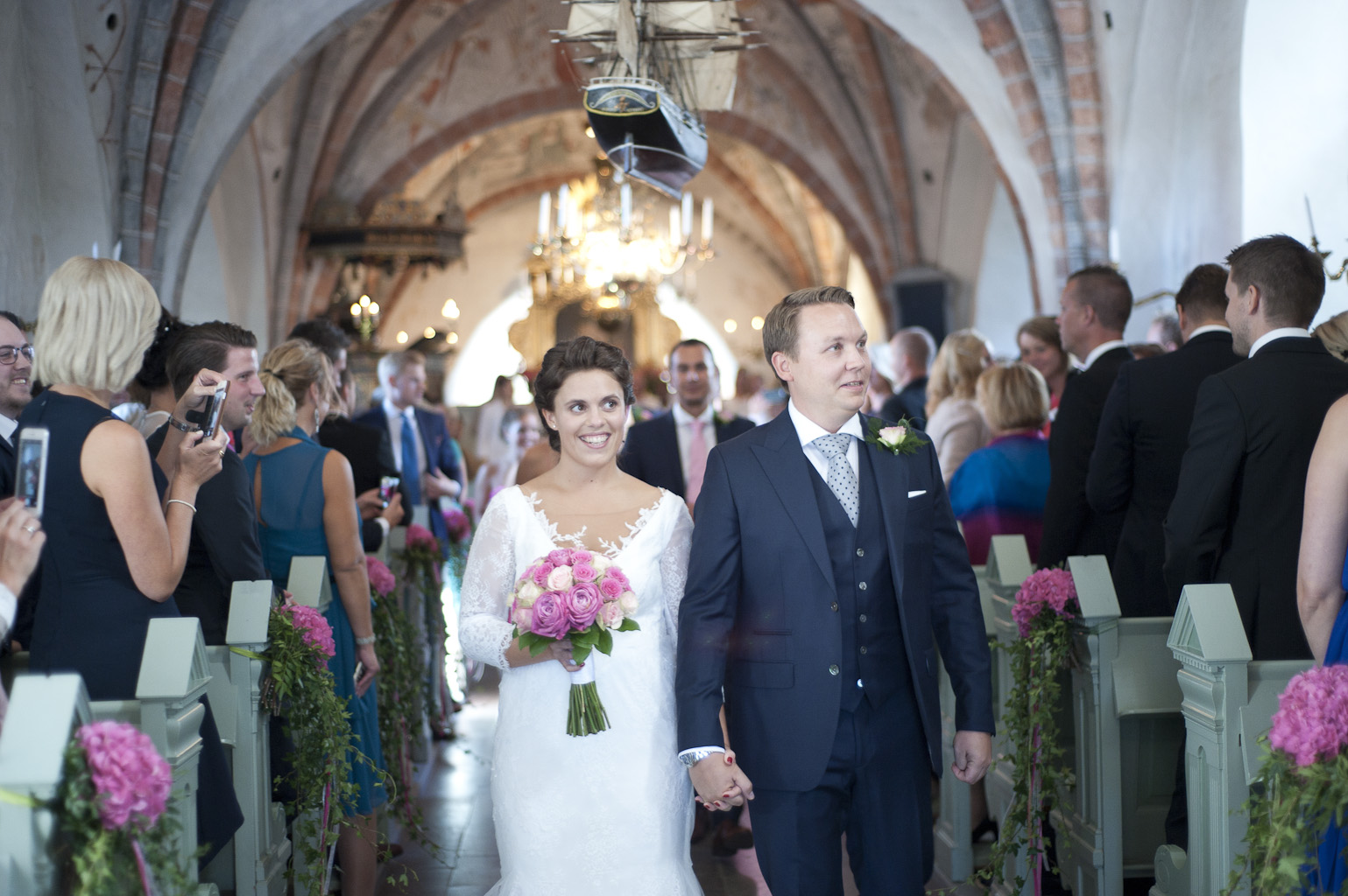 Underbart bröllop på Grand Hotell i Mölle. Fotograf Li Fernstedt i