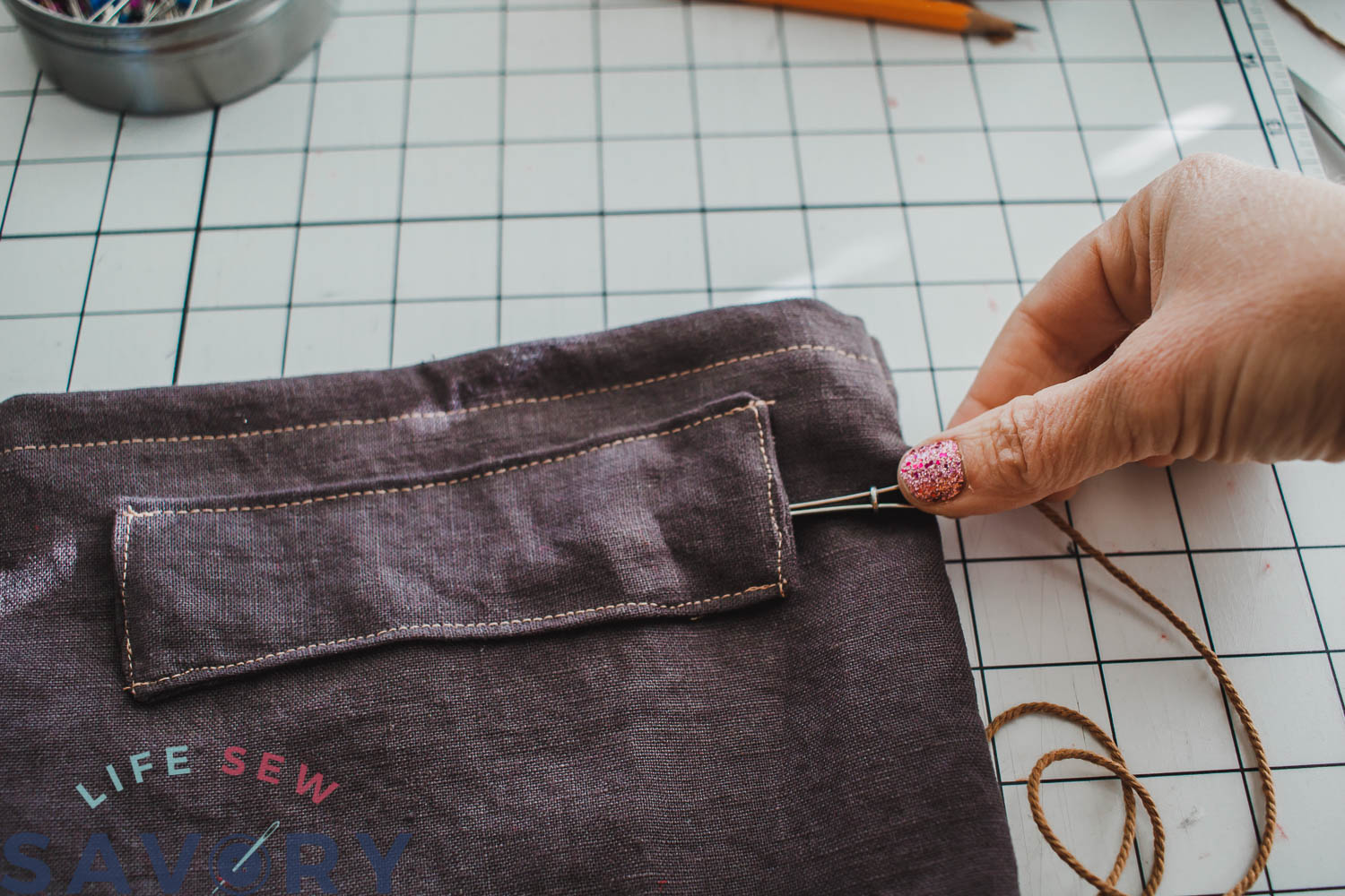 Natural Linen Bread Bags Sewing Tutorial Life Sew Savory